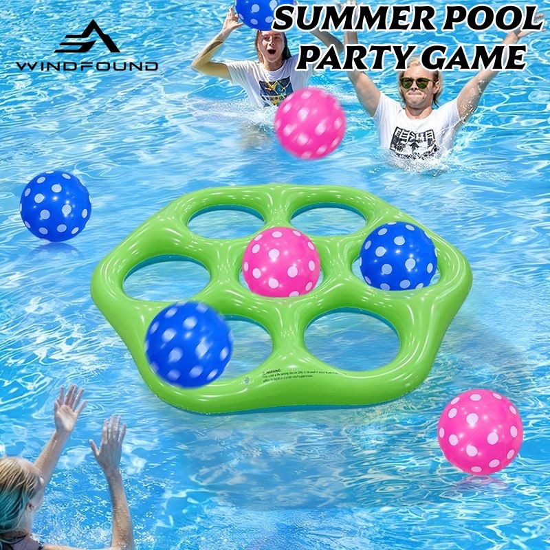 Pool Float Ring Inflatable - Inflatable Hexagon Ring Toss Pool Toy