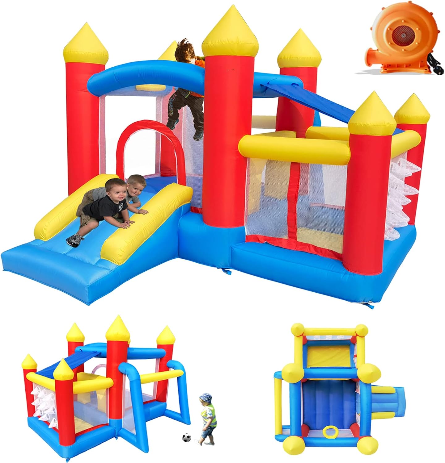Water Slide Inflatable - Inflatable Bounce House for Kids 3-6,