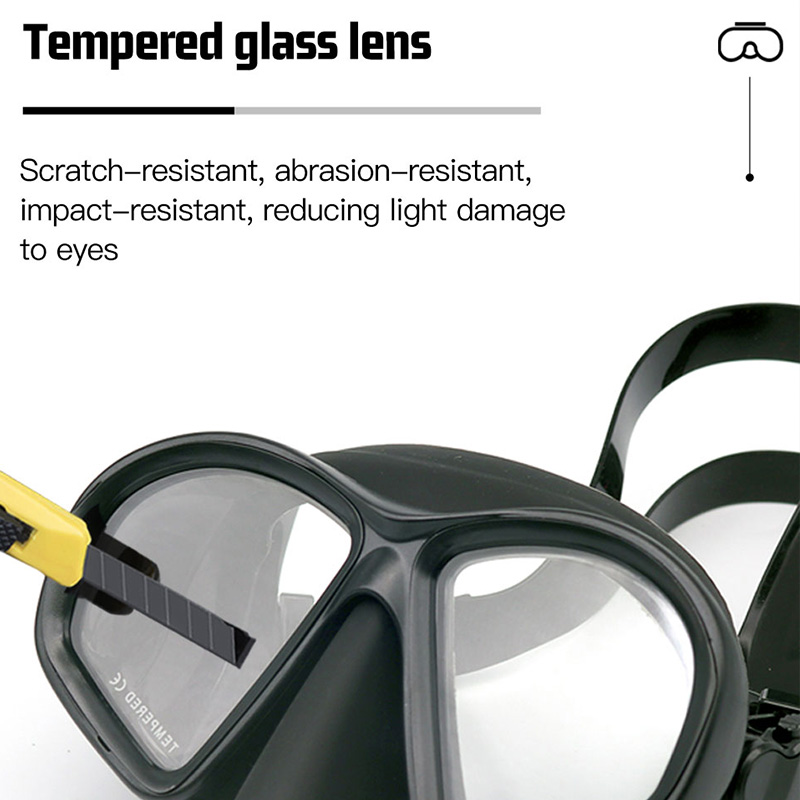 Wet Low Capacity Tempered Glas - đánh giá và giá Snorkel Mask Full Face