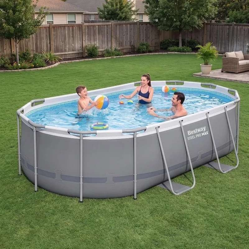 Bestway Steel Pro MAX 14ft x 8 - đánh giá và giá Pool Ladder Above Ground