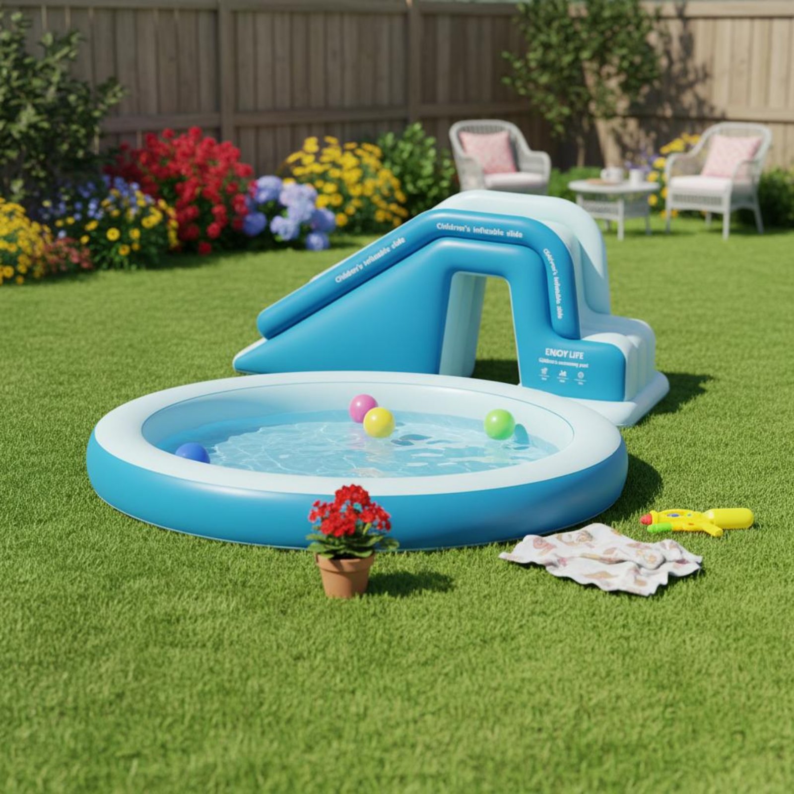 Inflatable Pool Slide Foldable - đánh giá và giá Water Slide Inflatable