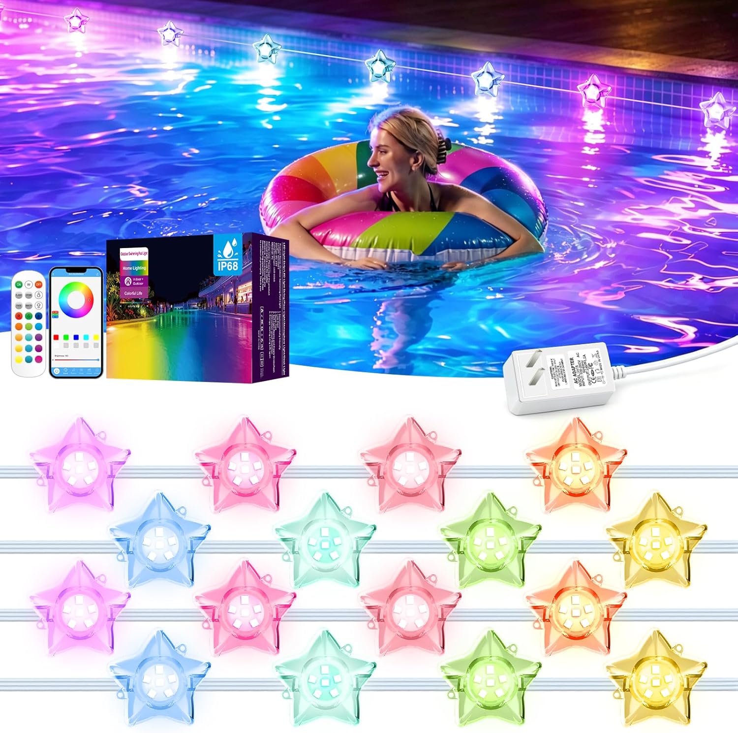Solar Pool Lights All Season M - đánh giá và giá Pool Light Solar Rechargeable