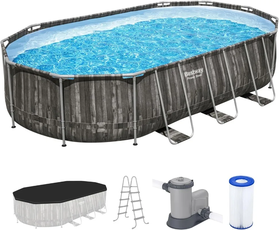 Bestway Power Steel 20’ x 12’  - đánh giá và giá Pool Ladder Above Ground