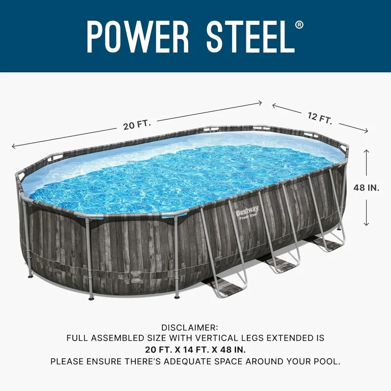 Bestway Power Steel 20’ x 12’  - đánh giá và giá Pool Ladder Above Ground