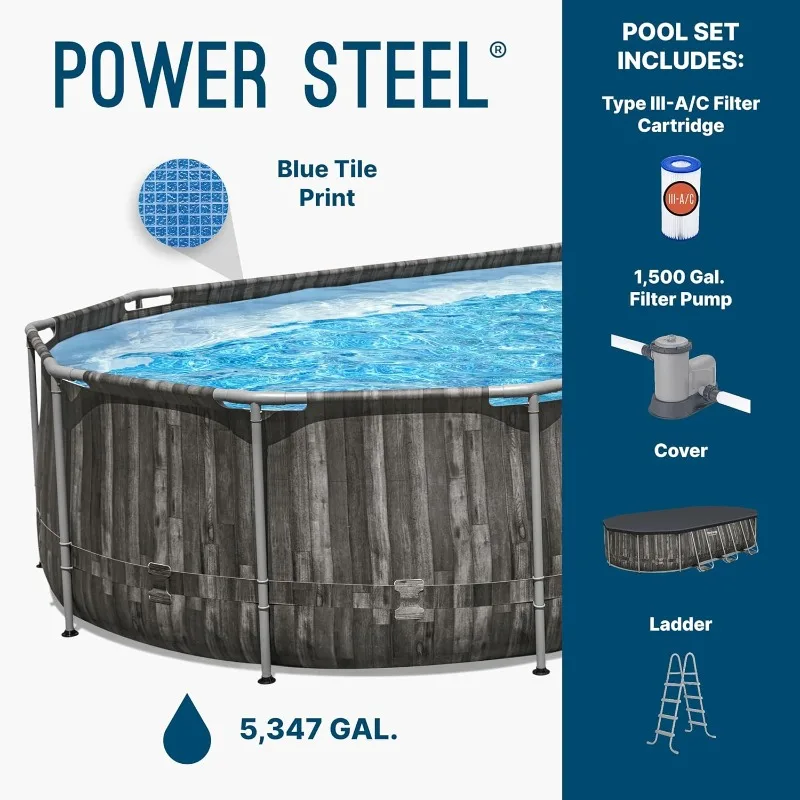 Bestway Power Steel 20’ x 12’  - đánh giá và giá Pool Ladder Above Ground