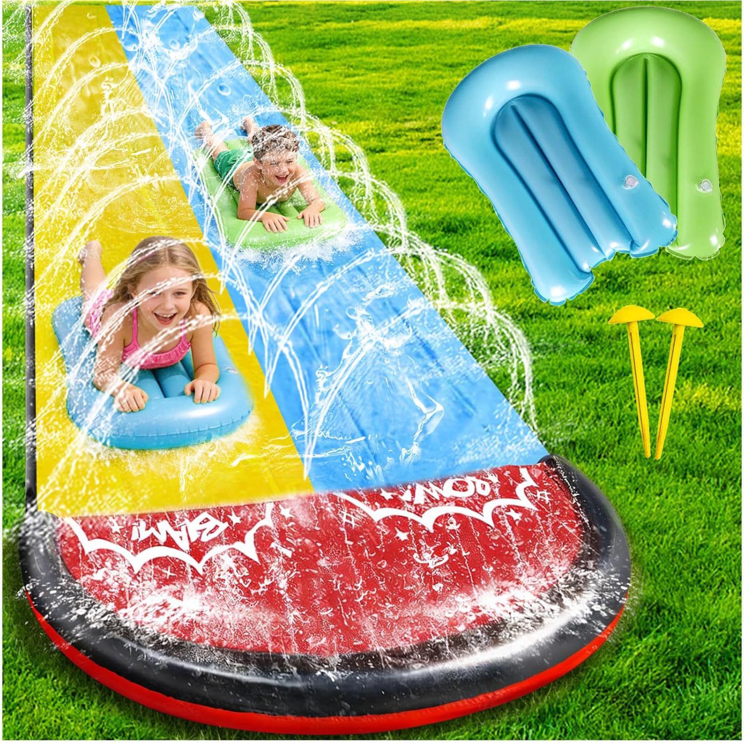 480x75CM Inflatable Water Slid - đánh giá và giá Water Slide Inflatable