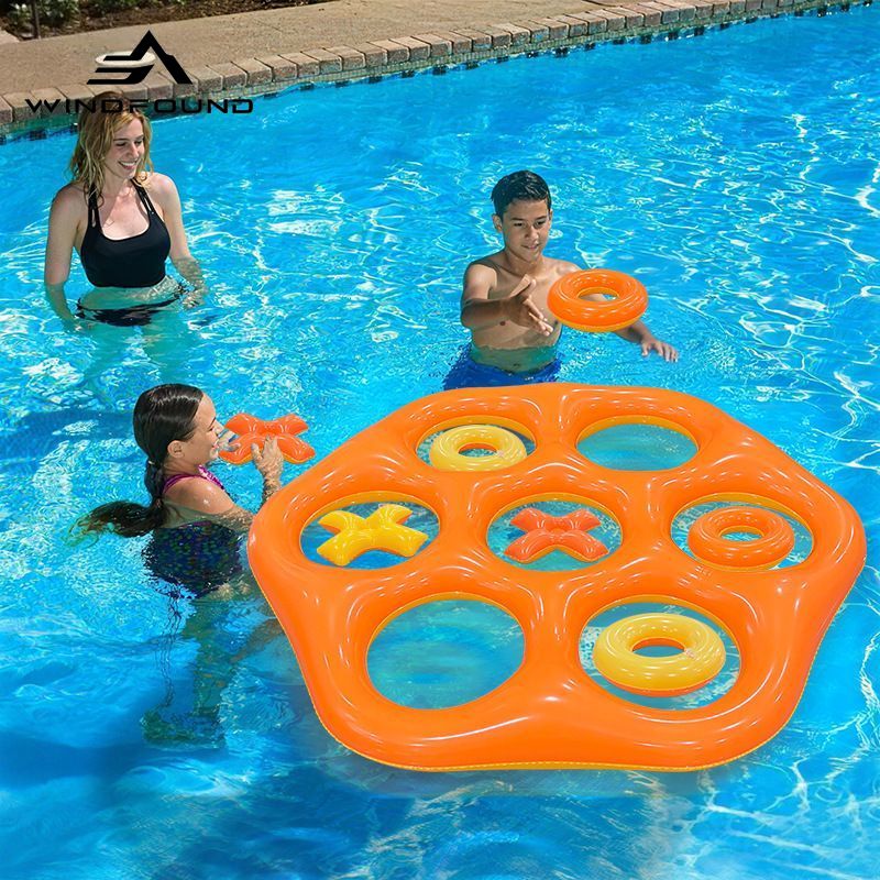 Inflatable Hexagon Ring Toss P - đánh giá và giá Pool Float Ring Inflatable