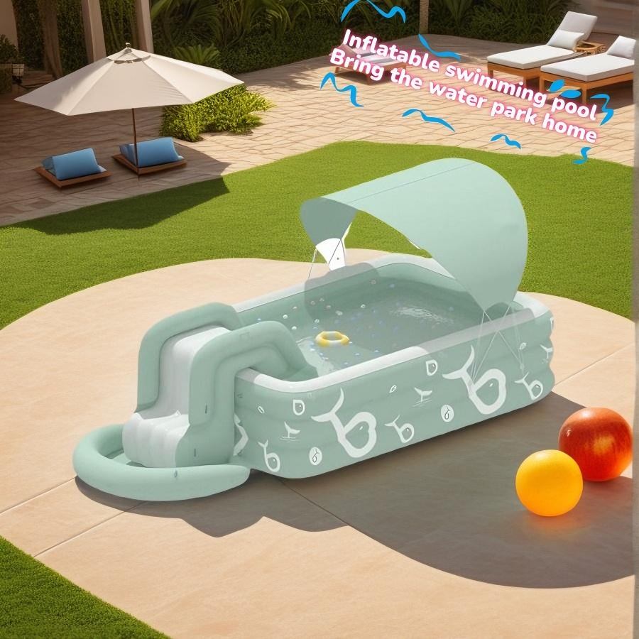 Inflatable Swimming Pool with  - đánh giá và giá Water Slide Inflatable