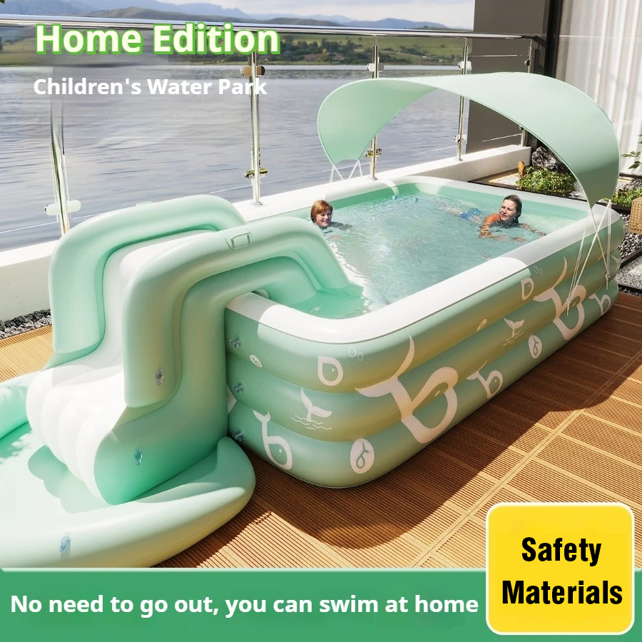 Inflatable Swimming Pool with  - đánh giá và giá Water Slide Inflatable
